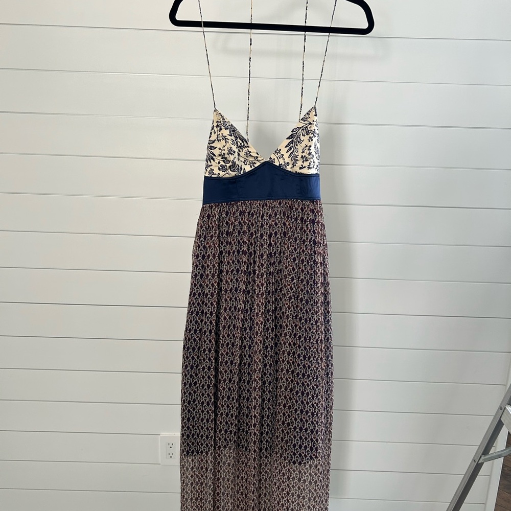 Lia Kes NY -Silk Chiffon Halter Dress - size 6